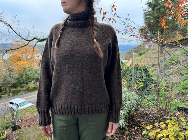 knitted sweater by amanda eastman