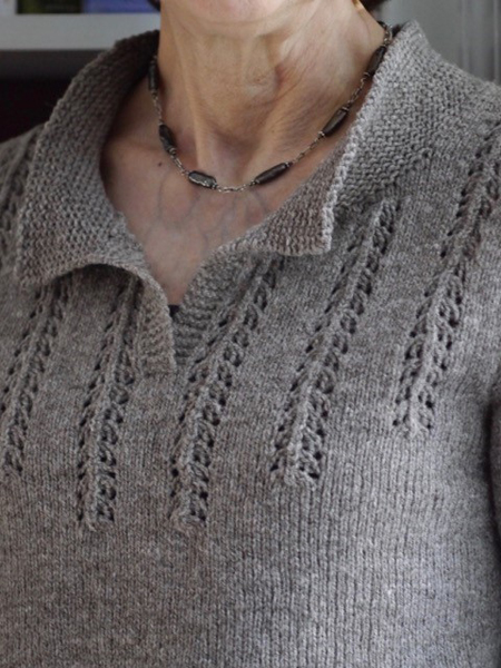 knitted sweater by anne patterson