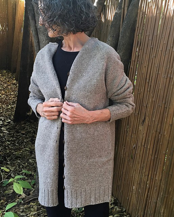 knitted sweater by Marilyn Phillips