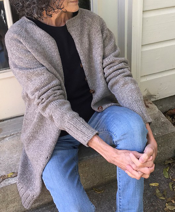 knitted sweater by Marilyn Phillips
