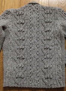 knitted sweater by emiko shimohira