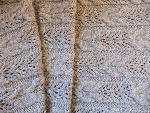 knitted shawl by laura spess